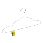 Вешалка SLIM металлическая прорезин цвет белый ДС-377 (комплект 10 шт)