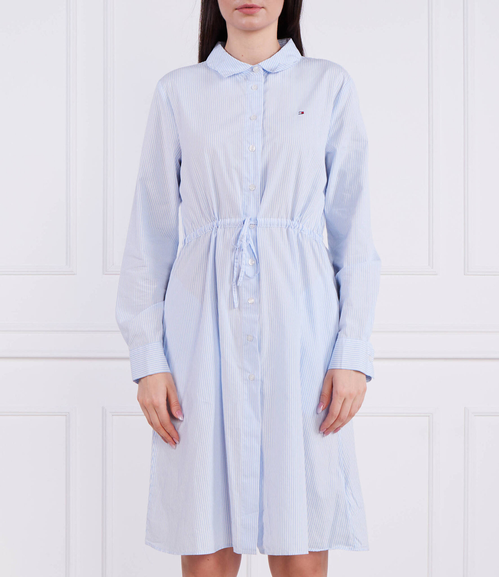 Платье ITHAKA KNEE SHIRT-DRESS LS Tommy Hilfiger - голубой(WW0WW39197)