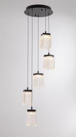 Подвесной светильник MD25020403-5A1 Matt black, LED/25.4W, 3000K dimmable