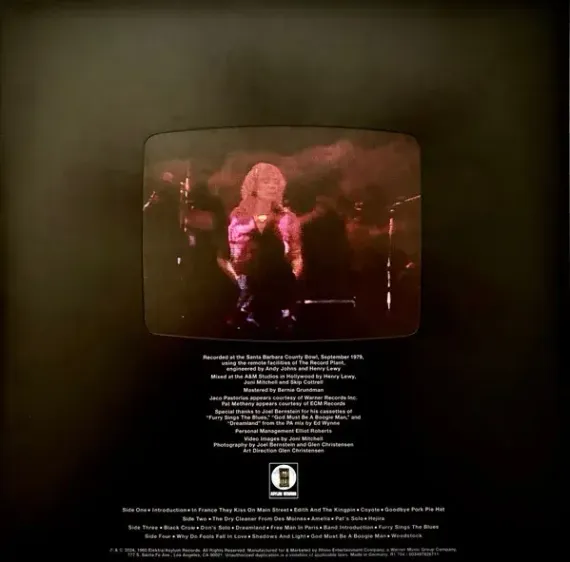 Joni Mitchell – Shadows And Light LP