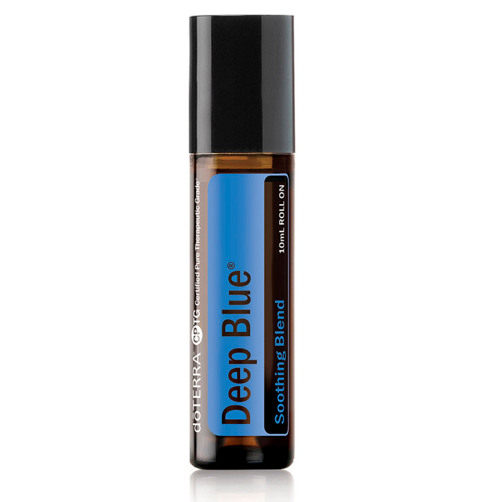 "Дип Блю" успокаивающая смесь эфирных масел для массажа, doTERRA Deep Blue (без кокосового масла), роллер 10 мл