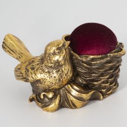 Игольница Птичка Терра Бронза