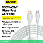 Кабель Baseus 100W 2m Stellar White (P10355703221-01)