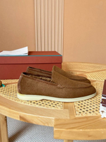 Лоферы Loro Piana Summer Walk с мехом