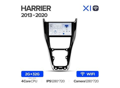 Магнитола Teyes X1 2-32 Wi-Fi Toyota Harrier XU60 2013 — 2020 10.2"