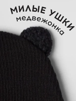 Шапка детская с ушками осенняя