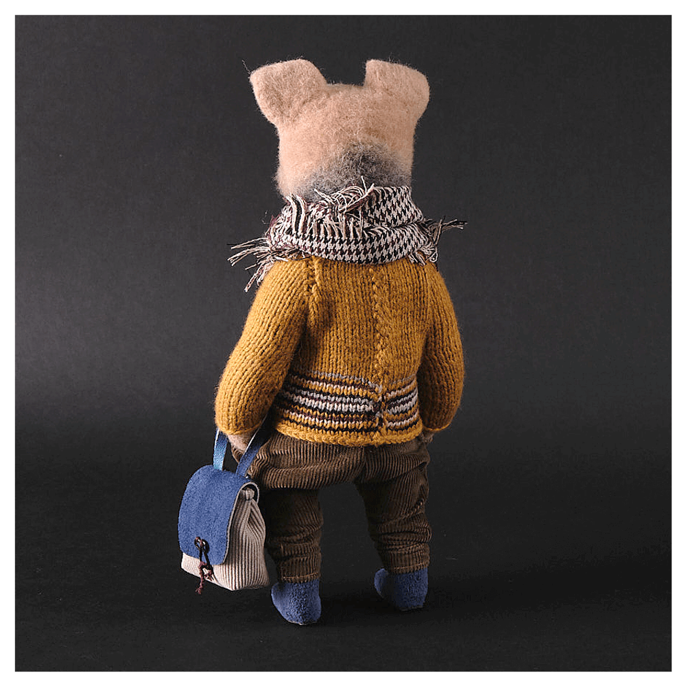 Валяная игрушка «Песик Матвей»