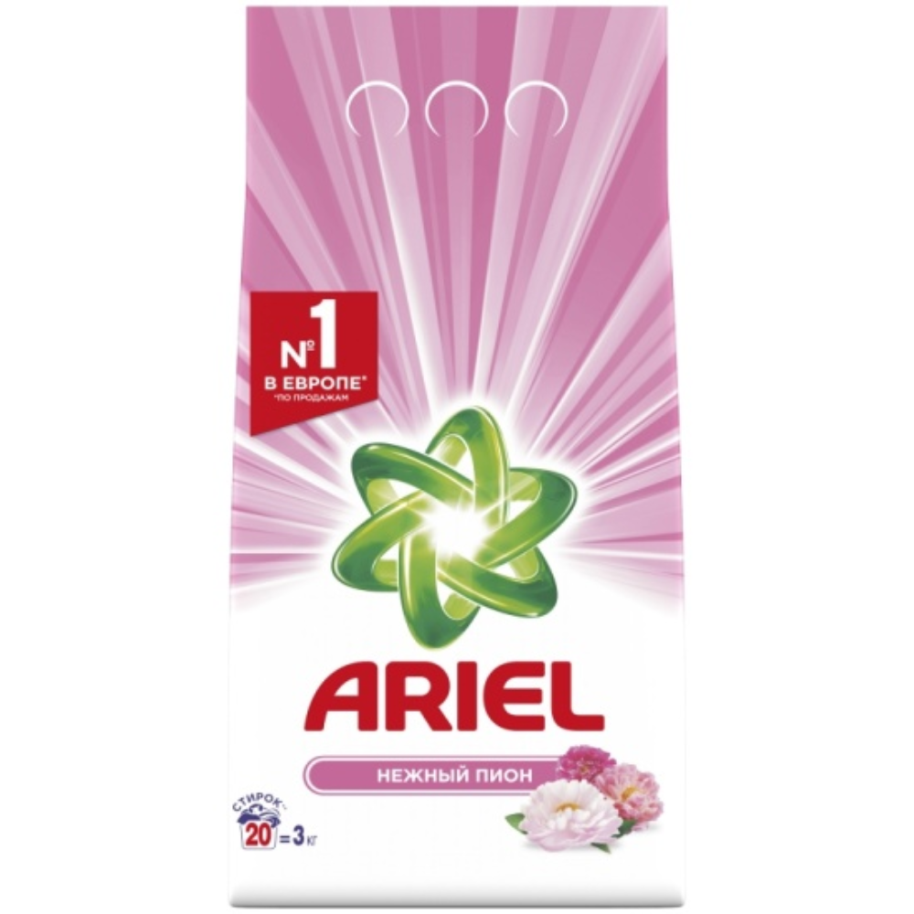 Стиральный порошок Ariel Нежный пион 3 кг