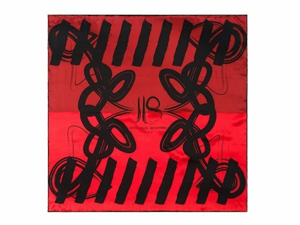 Платок JEAN-LOUIS SCHERRER Reflection Красный