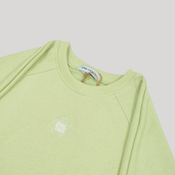 Raglan Sweatshirt LOGO White Jade