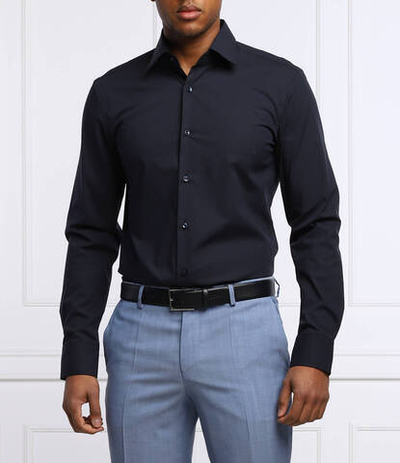 рубашка h-hank-kent-c1-214 BOSS BLACK - темно-синий(50469345)