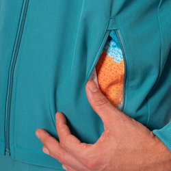 Мужская теннисная кофта Bidi Badu Melbourne 2025 Printed - Бирюзовый