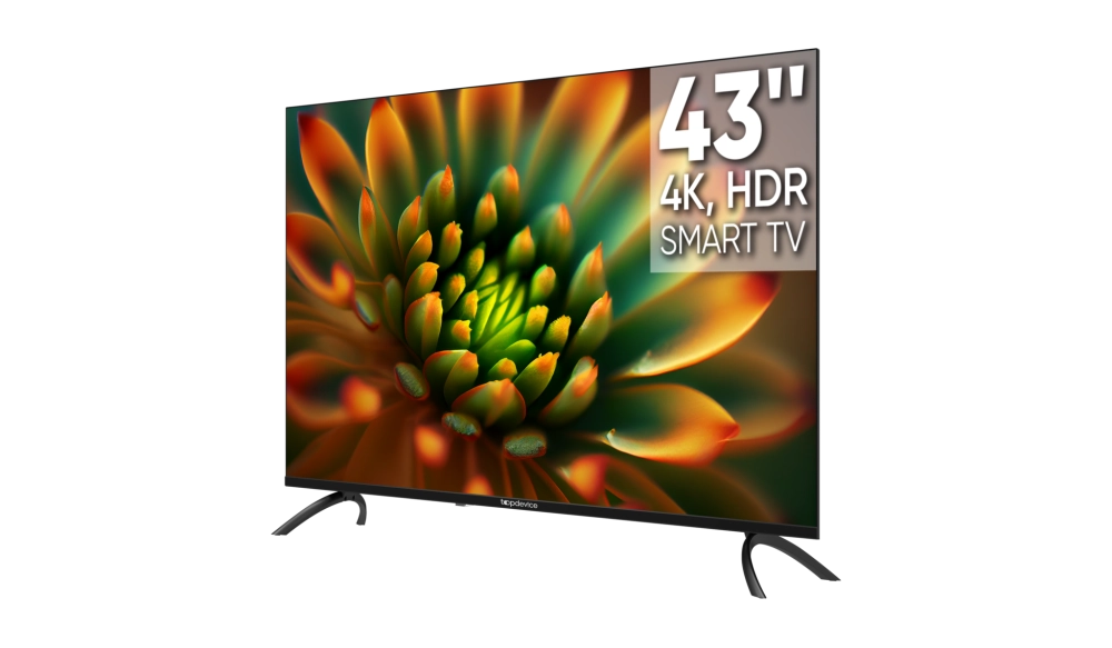 Телевизор ЖК 43" Topdevice TDTV43BS06U_BK