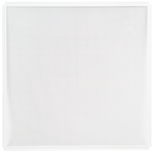 Кассетный подвесной потолок Албес AP600А6-Е Эконом/45/Т-24 А903RUS01/F d=1,5 белый матовый перф. (алюм.)