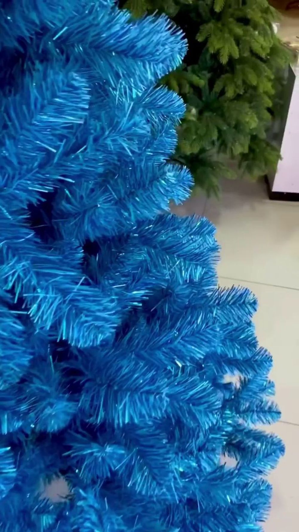 Искусственная голубая елка «Искристая голубая» (пвх) 150 см / 1.5 м