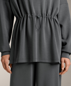 Oysho Толстовка на молнии до середины груди, асфальтовый