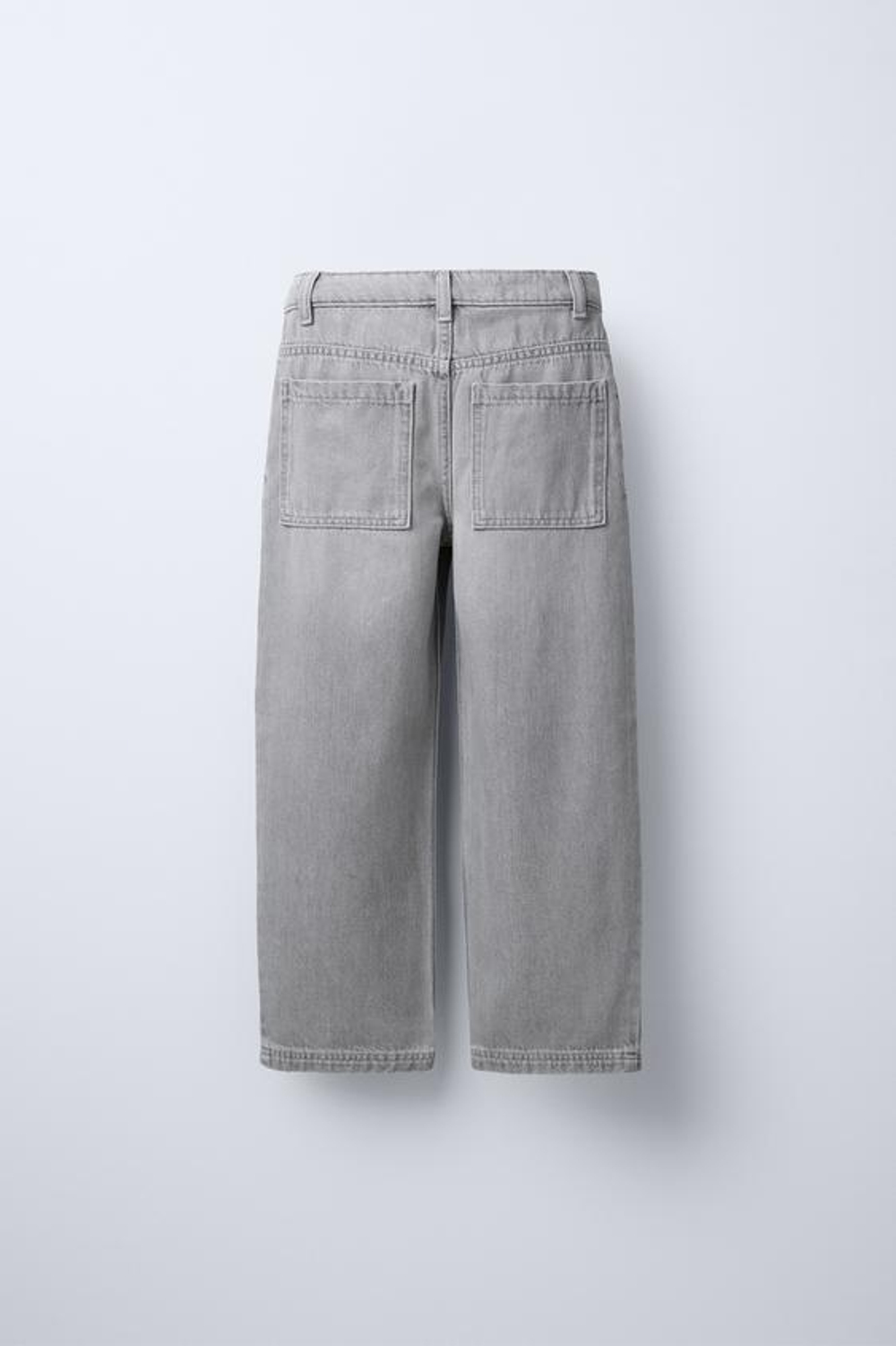 ZARA ДЖИНСЫ RELAXED BAGGY, МЯГКИЙ СЕРЫЙ