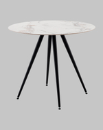 Стол Ники круглый столешница керамика Ice Jade 900