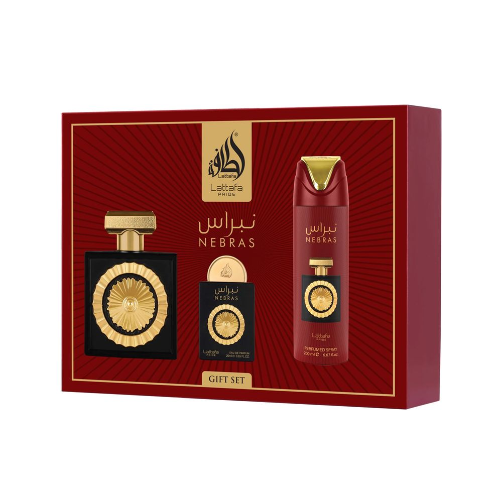 Lattafa Pride Nebras EDP 100 ml + EDP 20 ml + DEO VAPO 200 ml (unisex) 1 St.