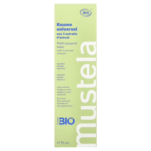 Mustela, универсальный бальзам с 3 экстрактами авокадо, 75 мл (2,53 жидк. унции)