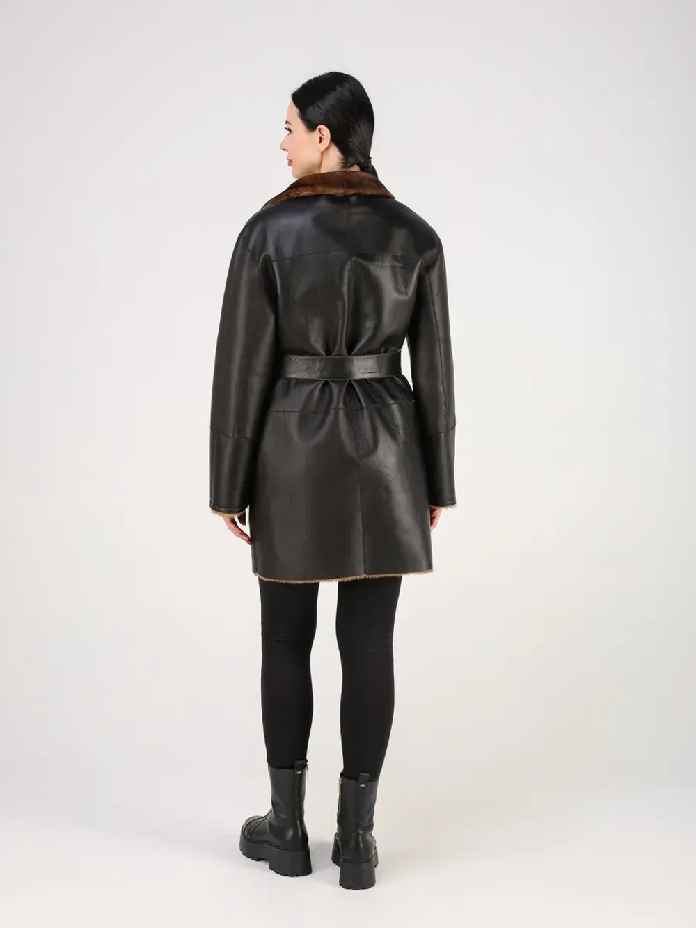 Дубленка зимняя шуба натуральная двухсторонняя