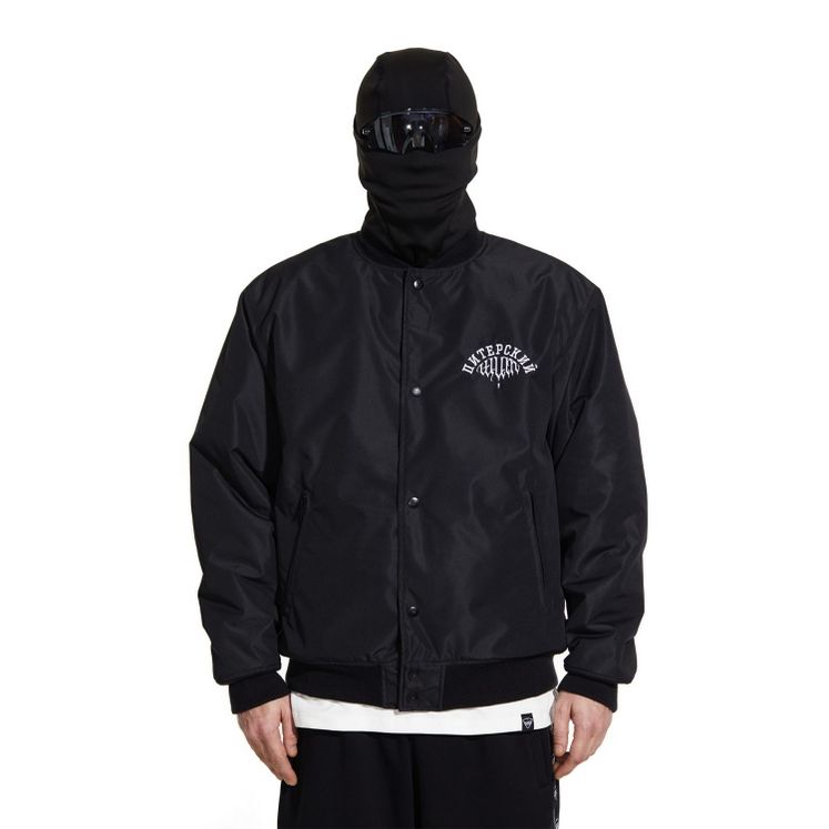 Куртка бомбер Питерский Щит Фрактура, черный