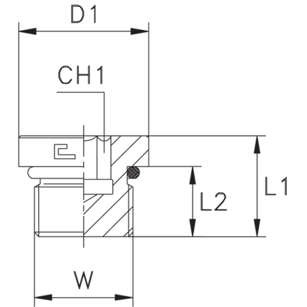 Заглушка V UNF 1.5/8"