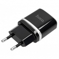 Сетевая зарядка 2-гнезда USB 5В-2.4А HOCO C12
