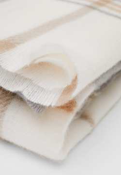 STRADIVARIUS Клетчатый шарф, серый