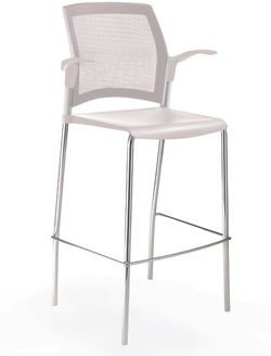 Rewind стул барный со спинкой-сеткой
