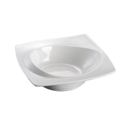 Салатник 550 мл 25*25 см h5 см с бортом Asymmetry белый фарфор NEW P.L. Proff Cuisine [3]