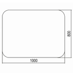 Зеркало LORANTO Выбор 1000х800 универсальное (ФР-00002140)