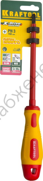 KRAFTOOL PH3х150 мм, Высоковольтная отвертка (250084-3-150)