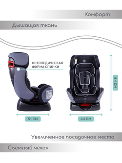 Автокресло детское AMAROBABY Professional, группа 0+/I/II