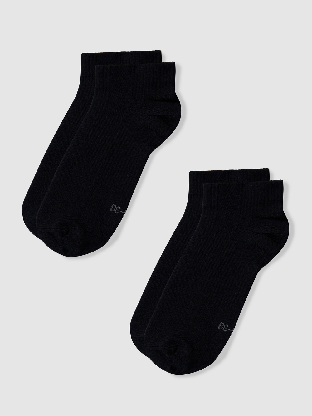 Носки низкие (2 пары) GRI чёрные