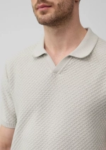 Трикотажная рубашка поло со структурой и манжетами s.Oliver Black Label