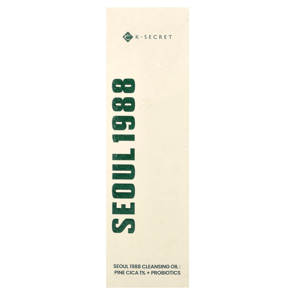 K-Secret, Seoul 1988, очищающее масло, сосна и 1% + пробиотики, 200 мл (6,76 жидк. унции)