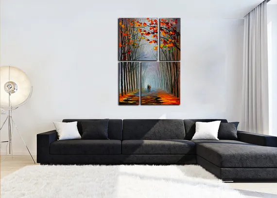 Модульная картина "Аллея"