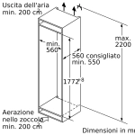 Встраиваемый однокамерный холодильник Bosch KIR81ADE0