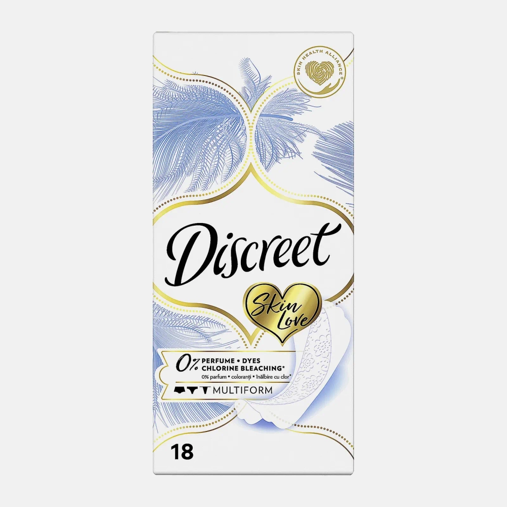 Прокладки ежедневные Discreet Skin Love Multiform 18шт