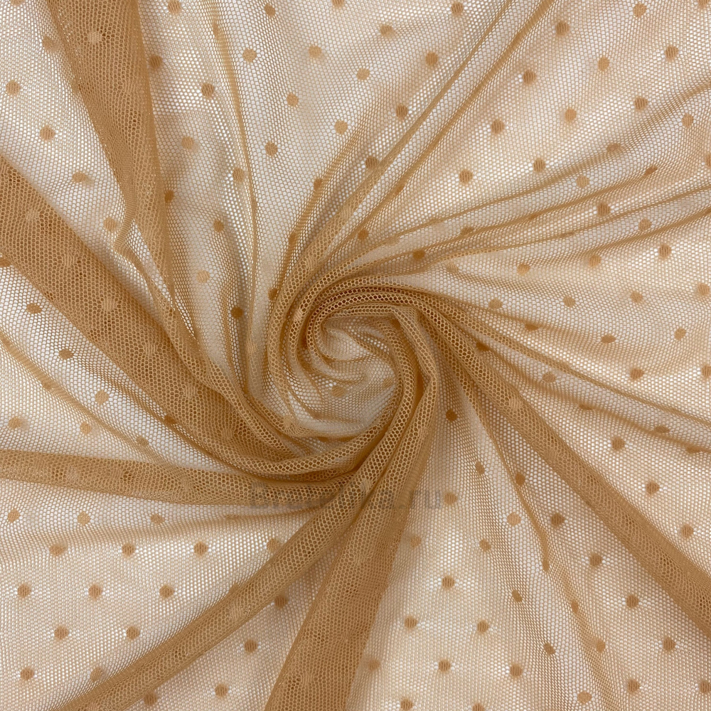 Сетка эластичная загар в горох 5 мм