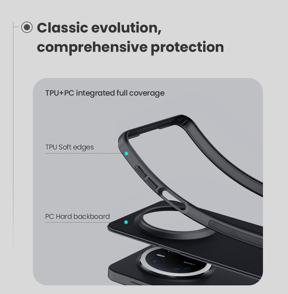 Чехол от Nillkin c поддержкой MagSafe для Huawei Mate 70, серия Super Frosted Shield Pro Magnetic Case