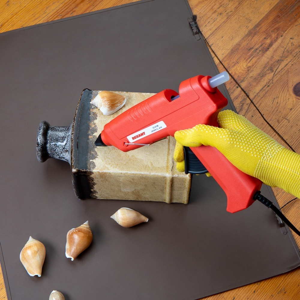 ПИСТОЛЕТ КЛЕЕВОЙ REXANT 40ВТ Ø11ММ БЕЗ КНОПКИ 12-0108