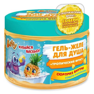 Гель-желе д/душа 300мл с сюрпризом "Тропический фрукт" D0152-T