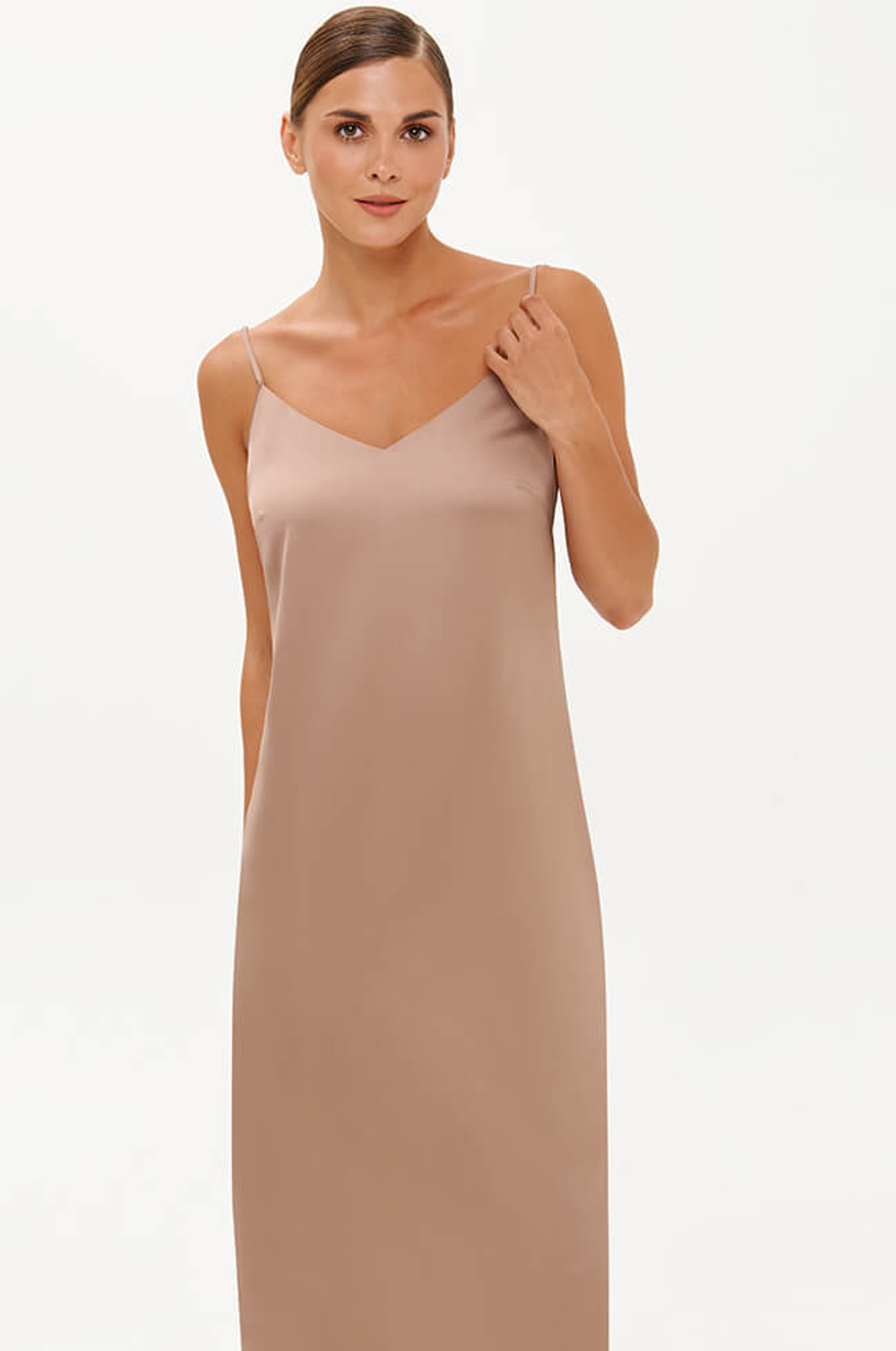 51718 Платье женское (пепельно-бежевый)