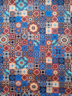 Ткань бязь плательная, рис. "Пэчворк", ширина 150 см, арт. 124