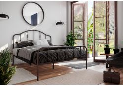 Полутораспальная кровать Милена 140х200 черная