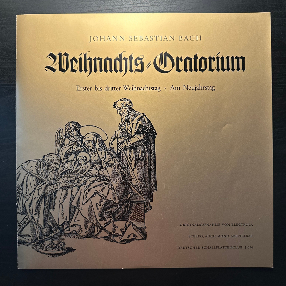 Бах - Рождественская оратория, Кантаты I-IV, BWV 248 (№ 1-42) 2LP (Германия)