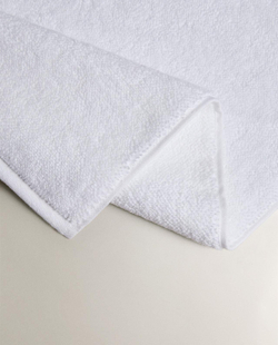 Zara Home - Хлопковый коврик для ванной с рисовой строчкой, белый, 60x90 см