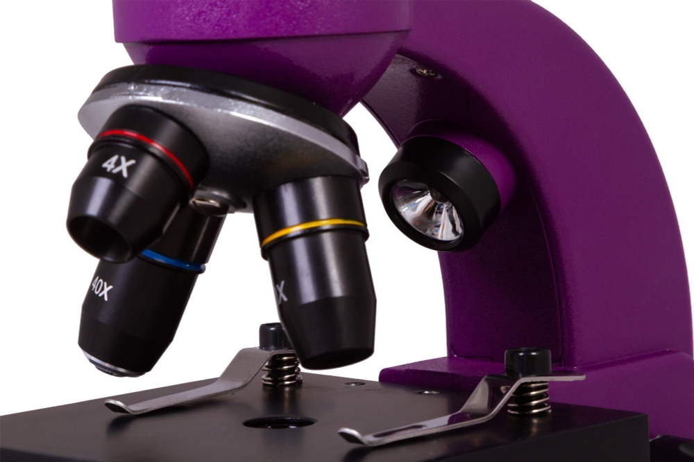 Микроскоп Bresser Junior Biolux SEL 40-1600x, фиолетовый